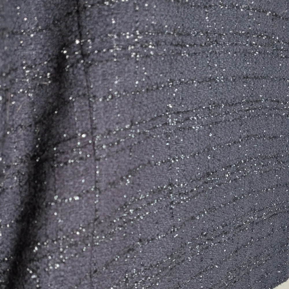 Sag Harbor Vintage Petite Black Metallic Tweed Blazer Classic Jacket Plus Size